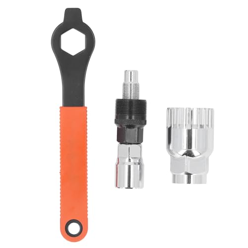 ZAWELIYO Radsportkurbel Puller Tool Bike Kurbel Extraktor Arm Remover Bottom Bracket Tool Kit mit 16 Mm Schraubenschlüssel für Outdoor -Radfahren Hausmechaniker (3PC -Set) von ZAWELIYO