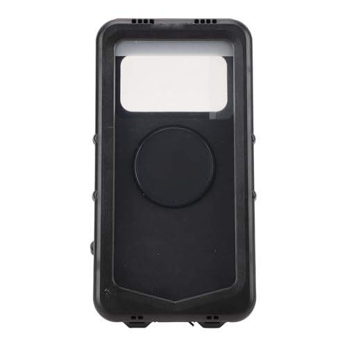 ZAWELIYO Vibrating Bike Mount Vibration Proof Einstellbarer Transparenter Abdeckungslenkanbieter mit Mechanischer Schlossunterstützung für Elektro -Motorrad -Mountainbike (Schwarz) von ZAWELIYO