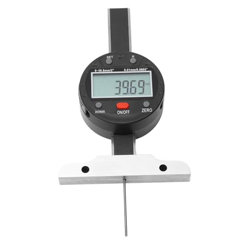 Zaweliyo Digitale Tiefenmessgeräte, LCD -Display Elektronischer Tiefenindikator -Messwerkzeug für Verschiedene Messszenarien mit Einfacher Datenübertragung von ZAWELIYO