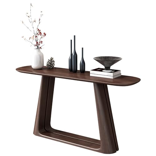 ZAWQFDZ Konsolentisch aus Massivholz, Console Table natürlicher Eingangstisch mit Breiter Platte und Verstärkter Oberfläche, für Wohnzimmer und Flure(54.3in/138cm) von ZAWQFDZ