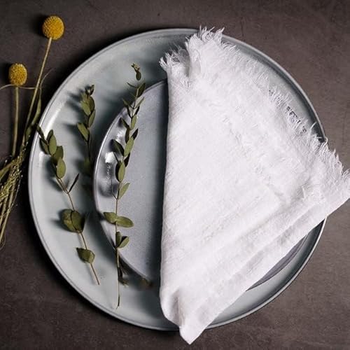ZAWR 10 Stück Servietten Rustikale Baumwollgaze 41 cm Serviette Musselin Geschirrtuch Abendessen Retro Käsetuch Hochzeit Partyzubehör Leinen Tischdekoration ZAWR 10 Stück Servietten Rustikale Baumwollgaze 41 cm Serviette Musselin Geschirrtuch Abendessen Retro Käsetuch Hochzeit Partyzubehör Leinen Tischdekoration von ZAWR