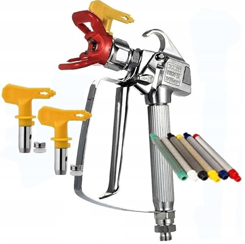 ZAXER Universeller Pistolenset für Spritzpistolen, kompatibel mit Titan LX80, geeignet für alle gängigen Spritzgeräte. Hochwertige Konstruktion aus Aluminiumlegierung, leicht zu warten. ZAXER Universeller Pistolenset für Spritzpistolen, kompatibel mit Titan LX80, geeignet für alle gängigen Spritzgeräte. Hochwertige Konstruktion aus Aluminiumlegierung, leicht zu warten. von ZAXER