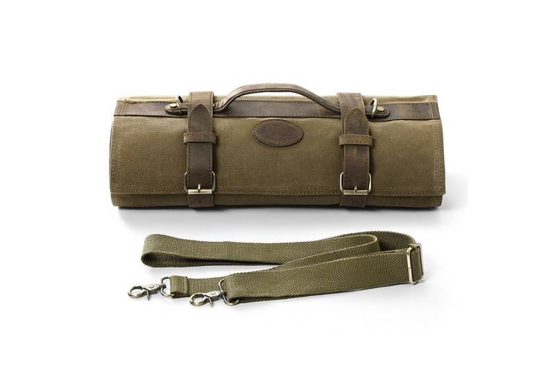 ZAYIKO Messertasche Profi Küchenmesser Tasche (grün) 12 Schlitze, tragbare Kochmesserrolle von ZAYIKO