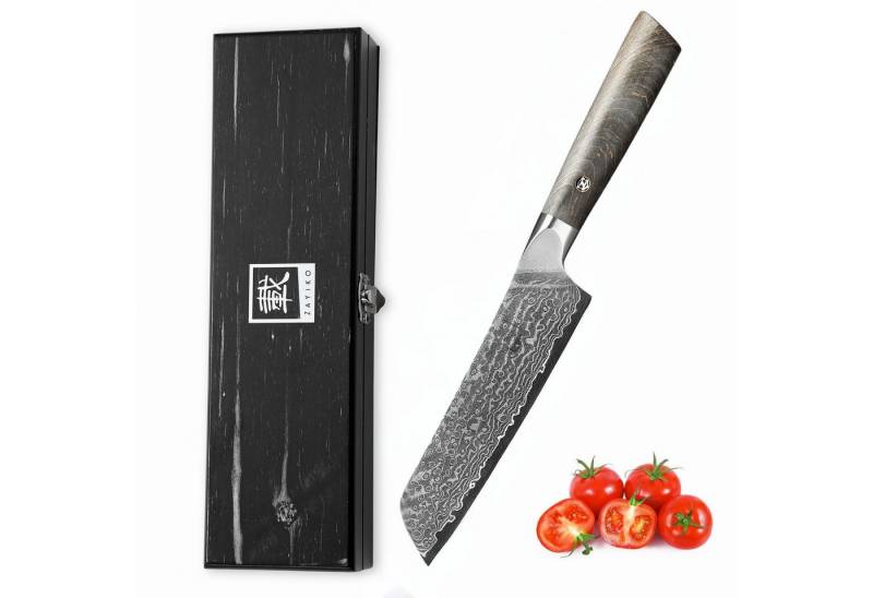 ZAYIKO Spickmesser Professional Series Allzweckmesser I 12 cm Klinge I Ahornholzgriff, 67 Lagen Damaststahl, VG-10 Stahlkern ZAYIKO Spickmesser Professional Series Allzweckmesser I 12 cm Klinge I Ahornholzgriff, 67 Lagen Damaststahl, VG-10 Stahlkern von ZAYIKO
