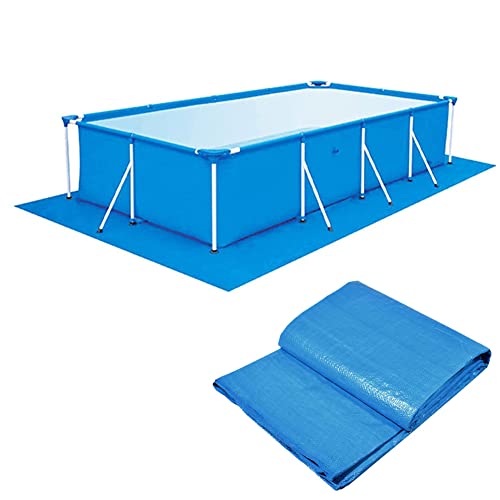 Pool Bodenplane, Pool Ground Tuch, Faltbarer Schwimmbadbodenschutz, wasserdichte rechteckige Poolmatte für Rahmen Pool und Oberirdische Pools (250 * 340cm) von ZAYMDO