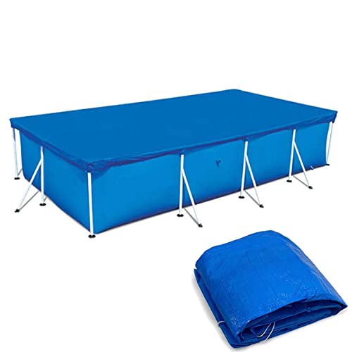 Pool Cover Abdeckungen, Rund & Rectangular Poolabdeckung Easy Set Staubdicht Pool Protector Poolabdeckplane für Rechteckiger Rahmen Pool & oberirdische Schwimmbäder (260 * 170CM/8.53 * 5.58FT) von ZAYMDO