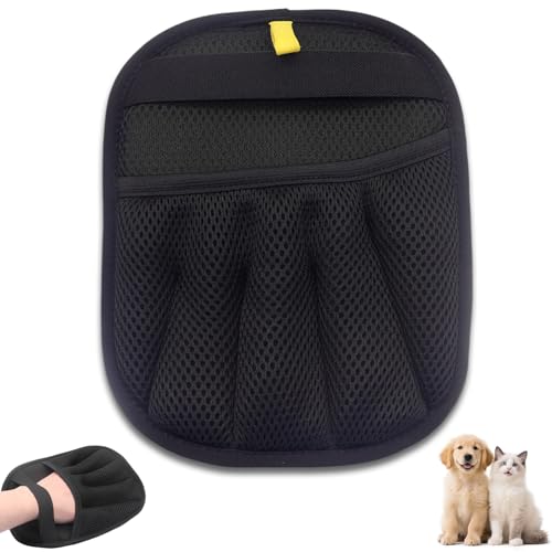 ZAYNSH Tierhaarentfernungshandschuh, Elektrostatisches Fünf-Finger-Design, Wiederverwendbarer Fellentferner für Katzen, Hunde, Couch, Teppich, Autositz von ZAYNSH