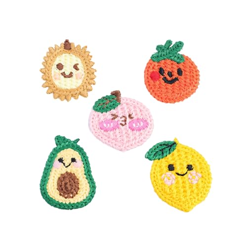 ZAZUZU 30 Stück 3–4 cm handgemachte Häkelapplikationen gehäkelte Obstaufnäher kleine Stickapplikationen zum Aufbügeln für Kleidung ZAZUZU 30 Stück 3–4 cm handgemachte Häkelapplikationen gehäkelte Obstaufnäher kleine Stickapplikationen zum Aufbügeln für Kleidung von ZAZUZU