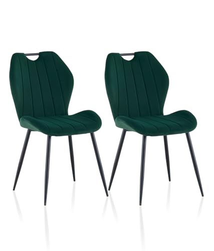 ZBAOLTO Esszimmerstühle 2er Set Samt, Stühle esszimmer Küchenstuhl Polsterstuhl Wohnzimmerstuhl mit Rückenlehne Metallbeine, Stühle essstühle für Esszimmer Wohnzimmer Küche Schlafzimmer,Grün ZBAOLTO Esszimmerstühle 2er Set Samt, Stühle esszimmer Küchenstuhl Polsterstuhl Wohnzimmerstuhl mit Rückenlehne Metallbeine, Stühle essstühle für Esszimmer Wohnzimmer Küche Schlafzimmer,Grün von ZBAOLTO