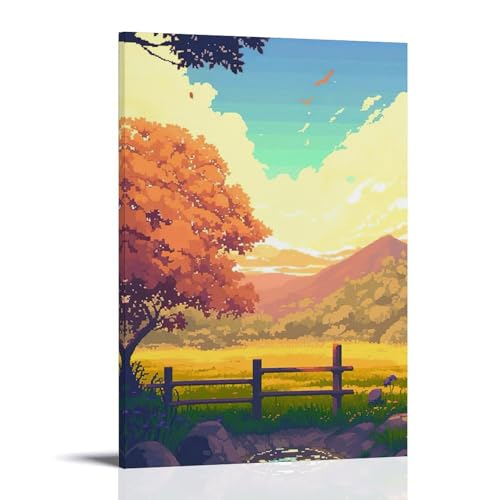 ZBBZJYHH Atemberaubende Herbstlandschaft, Wanddekoration, modernes künstlerisches Wandbild, hängende Dekoration, Poster, 20 x 30 cm von ZBBZJYHH