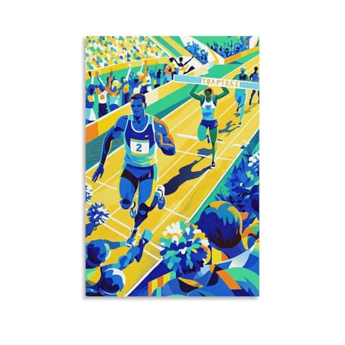 ZBBZJYHH Athletics Moment, Wandkunst-Poster, modernes künstlerisches Wandbild, hängende Dekoration, Poster, 50 x 75 cm von ZBBZJYHH