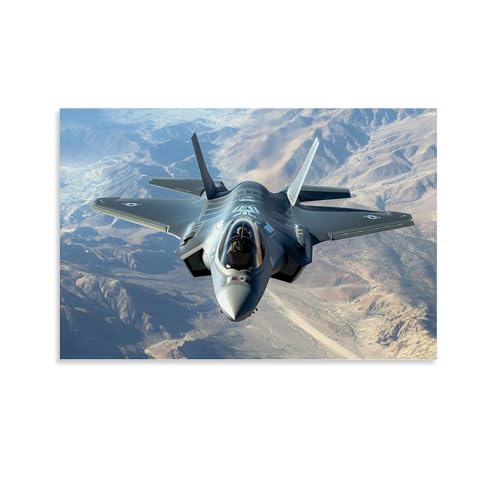 ZBBZJYHH F-35 Lightning II – The 5th Generation Air Dominance Modern Artistic Wall Mural Hanging Decor Poster 40 x 60 cm von ZBBZJYHH