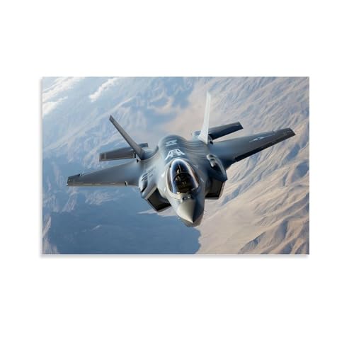 ZBBZJYHH F-35 Lightning II – The Future of Air Superiority Modern Artistic Wall Mural Hanging Decor Poster 20 x 30 cm von ZBBZJYHH