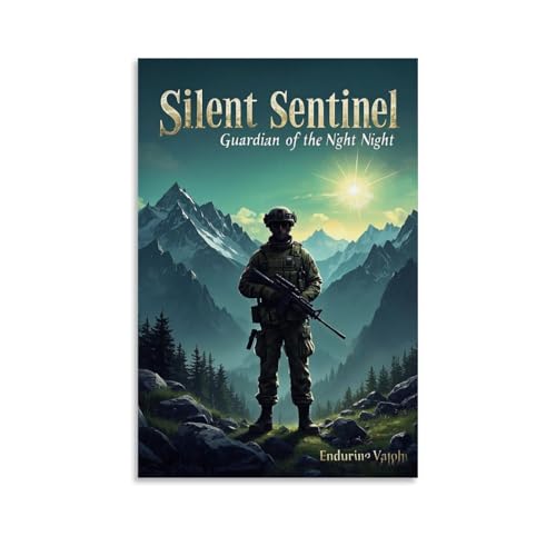 ZBBZJYHH Mountain Guardian Silent Sentinel Wanddekoration, modernes künstlerisches Wandbild, hängende Dekoration, Poster, 20 x 30 cm von ZBBZJYHH