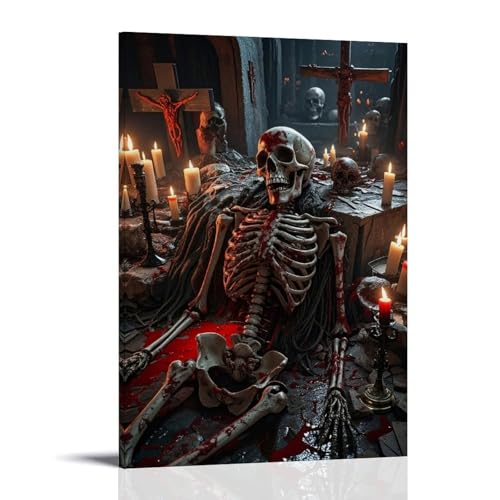 ZBBZJYHH Poster im Horror-Stil, modernes künstlerisches Wandbild, hängendes Dekor-Poster, 20 x 30 cm von ZBBZJYHH