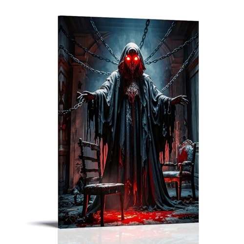 ZBBZJYHH Poster im Horror-Stil, modernes künstlerisches Wandbild, hängendes Dekor-Poster, 40 x 60 cm von ZBBZJYHH