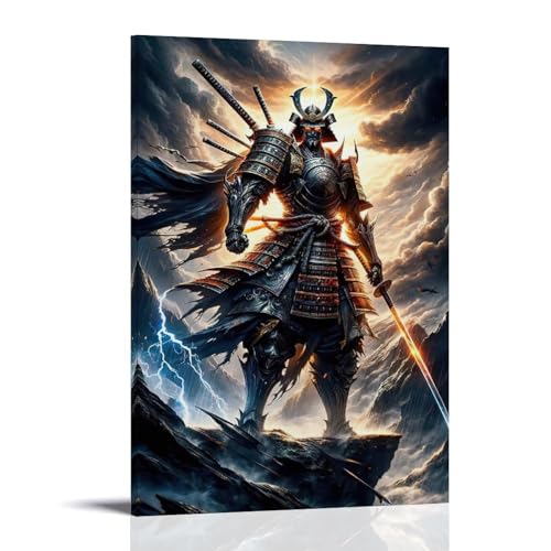 ZBBZJYHH Samurai-Poster, modernes künstlerisches Wandbild, hängende Dekoration, Poster, 30 x 45 cm von ZBBZJYHH