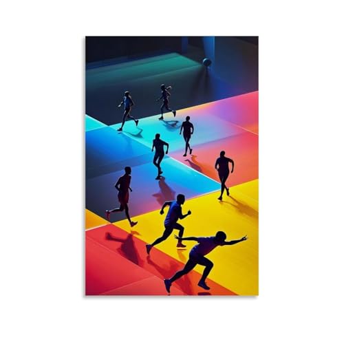ZBBZJYHH Sport-Poster, Wanddekoration, modernes künstlerisches Wandbild, hängendes Dekor-Poster, 50 x 75 cm von ZBBZJYHH