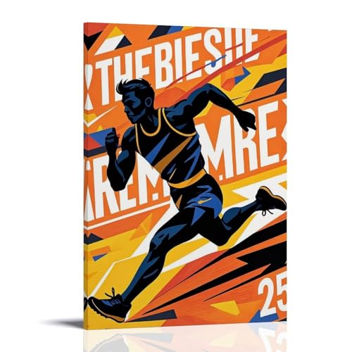 ZBBZJYHH Sportposter für Sportler, Wandkunstdruck, modernes künstlerisches Wandbild, hängendes Dekor-Poster, 60 x 90 cm von ZBBZJYHH