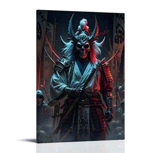 ZBBZJYHH Warrior Valor Traditioneller Samurai-Kunstdruck für Wanddekoration, modernes künstlerisches Wandbild, hängende Dekoration, Poster, 20 x 30 cm von ZBBZJYHH