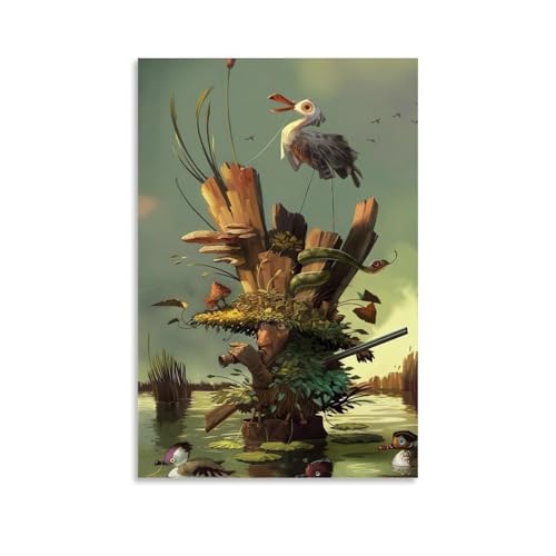 ZBBZJYHH Wilderness Wonders Wandkunst, Dekoration, ein Fabel der Majestät der Natur, modernes künstlerisches Wandbild, hängende Dekoration, Poster, 50 x 75 cm von ZBBZJYHH