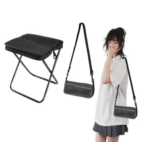 Faltbarer Rucksackhocker, ein tragbarer Hocker für Bergsteigen und Wandern, ausgestattet mit verstellbaren Schultergurten, unterstützt Crossbody oder Handgebrauch für Outdoor-Reisen, Camping, Partys Faltbarer Rucksackhocker, ein tragbarer Hocker für Bergsteigen und Wandern, ausgestattet mit verstellbaren Schultergurten, unterstützt Crossbody oder Handgebrauch für Outdoor-Reisen, Camping, Partys von ZBDFNJ