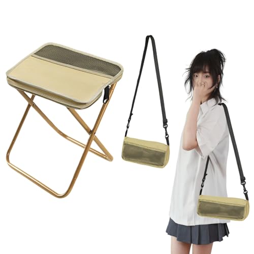 Faltbarer Rucksackhocker, ein tragbarer Hocker zum Bergsteigen und Wandern, ausgestattet mit verstellbaren Schultergurten, unterstützt Crossbody oder Handgebrauch für Outdoor-Reisen, Camping, Partys Faltbarer Rucksackhocker, ein tragbarer Hocker zum Bergsteigen und Wandern, ausgestattet mit verstellbaren Schultergurten, unterstützt Crossbody oder Handgebrauch für Outdoor-Reisen, Camping, Partys von ZBDFNJ