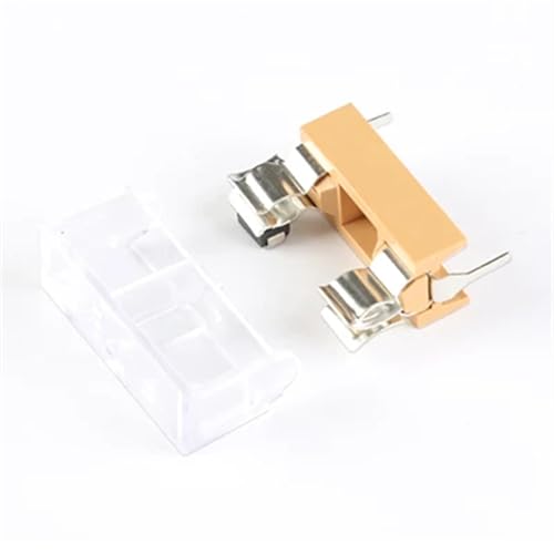 5x20mm Sicherungshalter 5X20 Versicherung Rohrsockel Sicherungshalter for 5 * 20 Versicherung 10 Stücke(Clear) von ZBFGEPLV