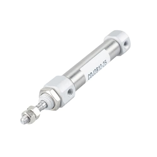 Doppeltwirkender pneumatischer Luftzylinder, klein, Typ CDJ2B, Einzelstange, 10 mm, 12 mm, 16 mm Bohrung, 10 mm, 50 mm, 100 mm, 200 mm Hub, CDJ2B12, 1 Stück(Stroke 60mm) von ZBFGEPLV