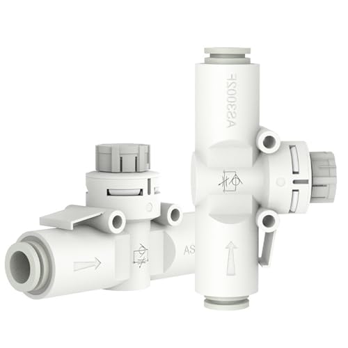 Drehzahlregler mit One-Touch-Fitting Pneumatische Fitting AS1002F AS2002F AS2052F AS3002F AS4002F 10Pcs(AS3002F-08) von ZBFGEPLV