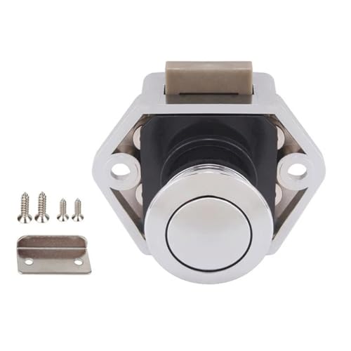Durchmesser 20mm Camper Auto Push-Lock RV Caravan Boot Schublade Latch Taste Schlösser for Möbel Hardware U90C 1Pcs(CH) von ZBFGEPLV