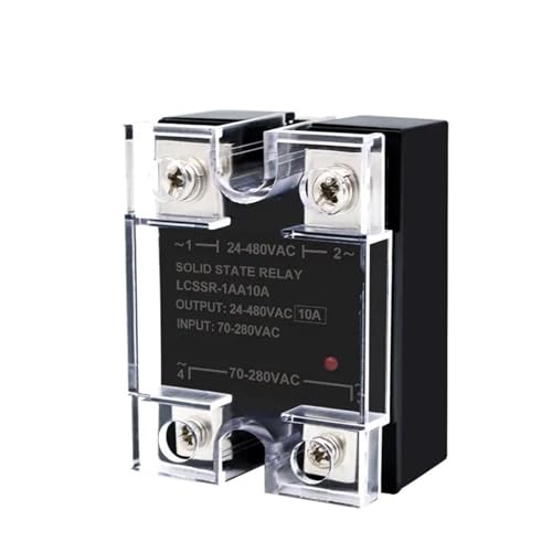 Einphasen-Steuerrelais DC ZU AC DC ZU DC AC ZU AC 3-32VDC 10A 60A 40A 25A 80A 1Stk(AC-AC,40A) von ZBFGEPLV