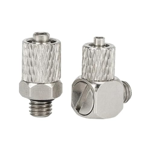 Kupfer Miniatur Schnell Wring Joint Außenzähne Mit Dichtung Ring PC Durchgangsbohrungen 4-M5 M6 PLSquare Bent6-M5 M6 1Pcs(PC4-M4) von ZBFGEPLV