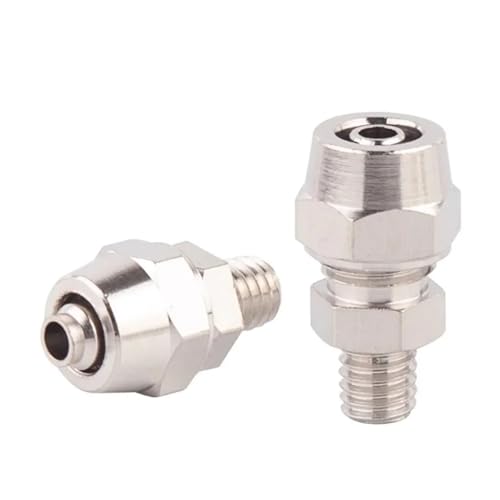 M5-M22 Metrisch männlich 4 6 8 10 12 mm Reifen Schnellluft Twist Lock zum Verbinden gerader Verbindungsstück Messing vernickelt 10 Stück (PC 10-M22 x 1,5) von ZBFGEPLV