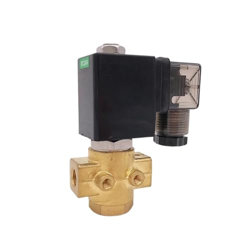 Normalerweise geöffnetes 16bar Hochtemperaturdampf-2-Wege-Magnetventil 1/8 Zoll 12V DC Öffnung 2,5mm FKM Direktwirkend 1St(DC24V) von ZBFGEPLV