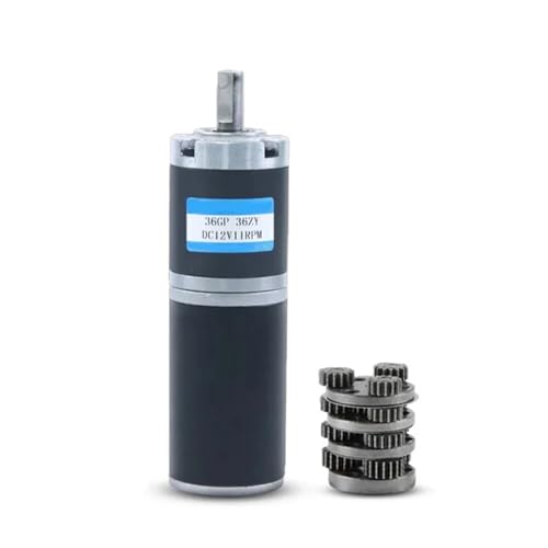 Nur Motor 36-36ZY Hohes Drehmoment, geräuscharm, lange Lebensdauer, umkehrbarer Getriebemotor mit einstellbarer Geschwindigkeit, 100 kg.cm, 12 V, 24 V DC, 1 Stück(2160RPM,24V Shaft size 6mm) von ZBFGEPLV