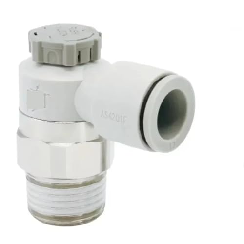 OD Rohr Zu Gewinde AS 4 6 8 10 12 Mm Rohr 1/8 "1/4" 3/8 "1/2" Weiß Pneumatische Air Push In Anschluss Fitting 1Pcs(10-04(10mm-1l2)) von ZBFGEPLV