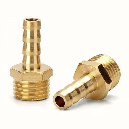 PC-Pagodenanschluss, 6 8 10 12 14 16 mm, Schlauchanschluss, Schlauchanschlussgewinde, 1/8 1/4 3/8 1/2, Messingrohrverschraubung, 1 Stück(Barb 6mm-1I8) von ZBFGEPLV