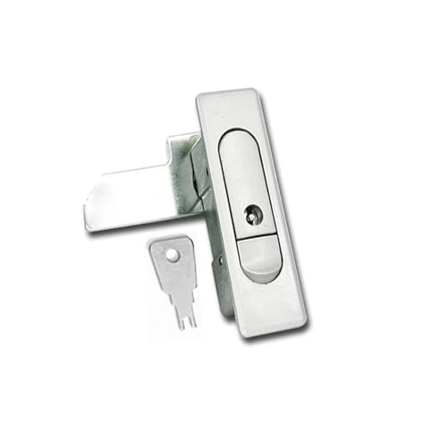 Plane LoPush Button MS509 Griff Panel Türschlösser MS503 Elektrische Schrank Box Lock MS603 Schublade Kleiderschrank Schlösser 1Pcs(MS603 White Button,With Key) von ZBFGEPLV