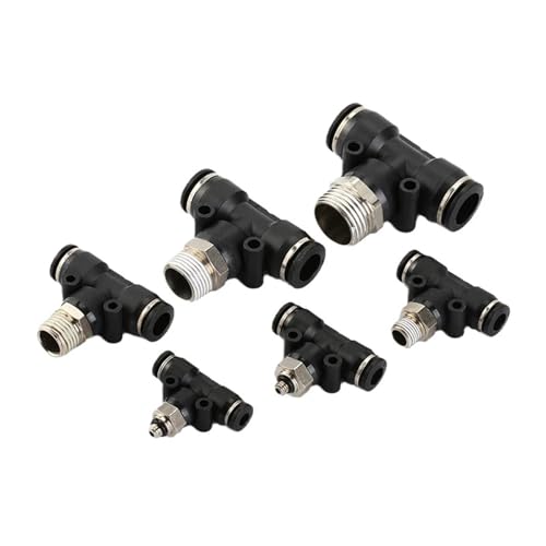 Pneumatische Anschlüsse BSPT M5 Push In Schnellkupplung Release Air Fitting Sanitär 10Pcs(PL8) von ZBFGEPLV
