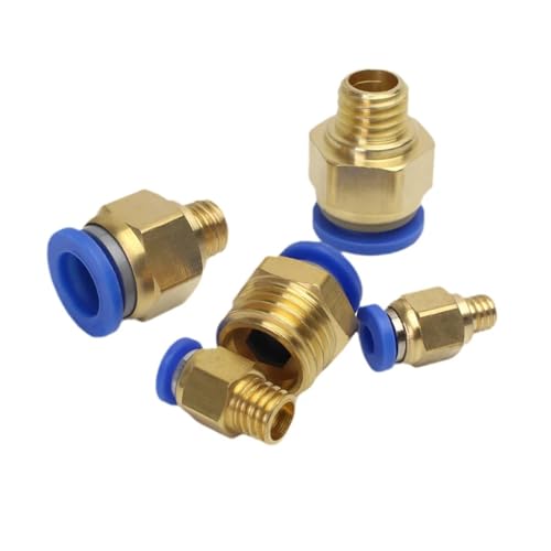 Pneumatische Schlauchverbinder PB/PL-Rohr 4 mm 6 mm 8 mm Gewinde 1/8 Zoll 1/4 Zoll 1/2 Zoll Trachea-Schnellkupplung Rohrverbinder Schlauchanschluss 1 Stück(8-02 (8mm-1l4),PL) von ZBFGEPLV