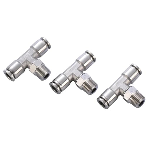 Pneumatische Schlauchverschraubung PCF SL Luftschlauchverbinder M5 1/8 1/4 3/8 1/2 1St(4-01) von ZBFGEPLV