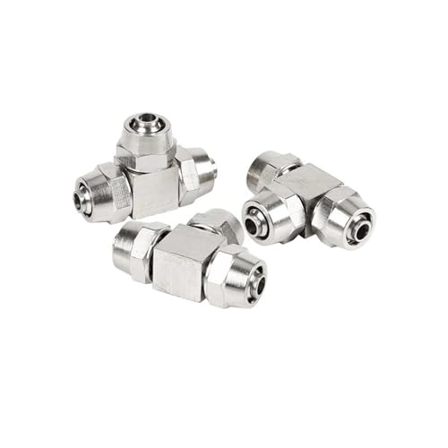 Pneumatische Schnellverschraubung Messing Schlauchverschraubung T-Typ L-Typ Kreuztyp Monotyp Rohr AD 4mm 6mm 8mm 10mm 12mm 14mm 16mm Armaturen 1Stk(PE,12mm) von ZBFGEPLV