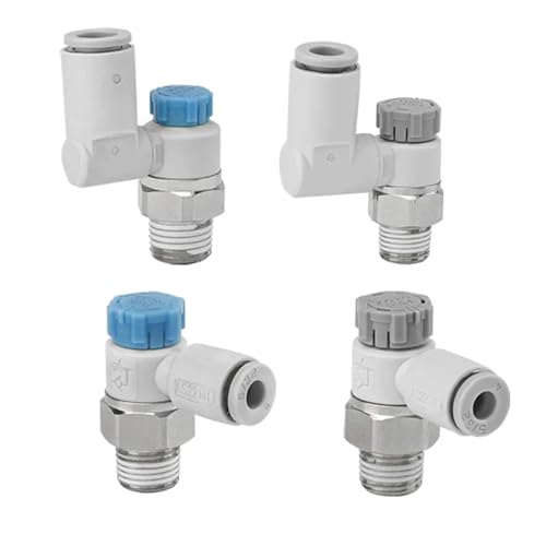 Universal-Drehzahlregelventil mit Druckverriegelung, Winkelstück, AS1201F/1211F/1301F/1311F/M5, 1 Stück(AS2201F-02-10SA) von ZBFGEPLV