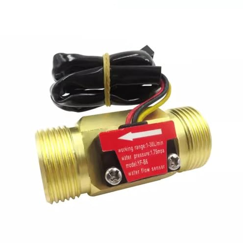Wasser Heizung Wand-gehängt Kessel Kupfer Durchflussmesser Wasser Flow Sensor 1Pcs(YF-B6) von ZBFGEPLV