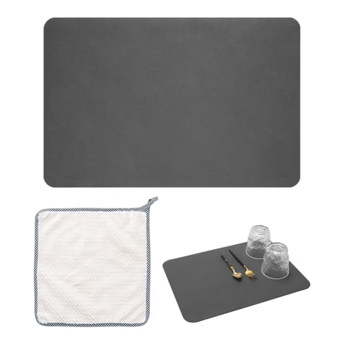 ZBHDEYG 1 Stück Wasserfilter-Pad, 1 Stück Reinigungslappen, Saugfähiges Arbeitsplatten-Pad, Küchenspüle-Pad, Anti-Rutsch-Matte, Küchenzubehör von ZBHDEYG