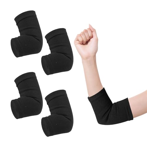 ZBHDEYG 2 Paar Sport-Ellbogenschützer, Schweißableitende Und Atmungsaktive Strick-Ellbogenschützer, Hochelastische Ellbogenschützer, Geeignet Für Verschiedene Outdoor-Aktivitäten von ZBHDEYG