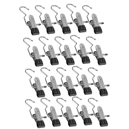 20 Stück Stiefel-Kleiderbügel-Clips, Wäscheklammern, Kleidernadeln, Schrank-Kleiderbügel, Klemmen, Socken, Handtuch-Clips für Schrank, Kleiderclip 20 Stück Stiefel-Kleiderbügel-Clips, Wäscheklammern, Kleidernadeln, Schrank-Kleiderbügel, Klemmen, Socken, Handtuch-Clips für Schrank, Kleiderclip von ZBIianxer