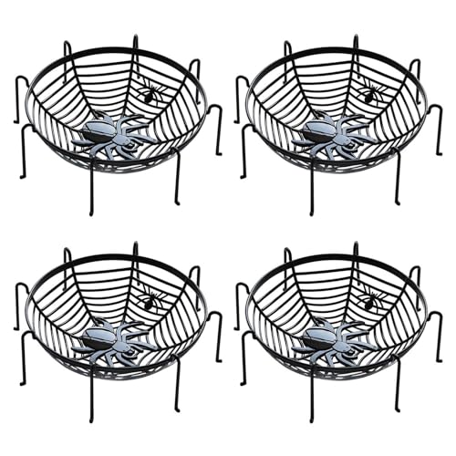 4pcs Spiderweb Korb Halloween Candy Schalen Plastik Süßkorb Obstteller Halloween Tischgeschirr Party Dekorationen 4pcs Spiderweb Korb Halloween Candy Schalen Plastik Süßkorb Obstteller Halloween Tischgeschirr Party Dekorationen von ZBIianxer