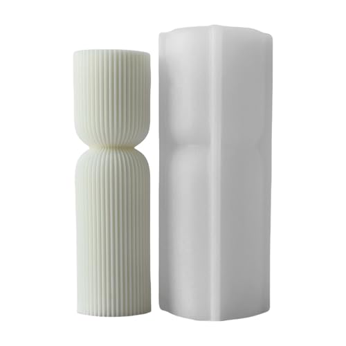 Flexible Silikonform Gestreiftes Säule Geformte Kerzenformen Duft Aromatherapys Herstellung Form Handgefertigter Ornamentform von ZBIianxer